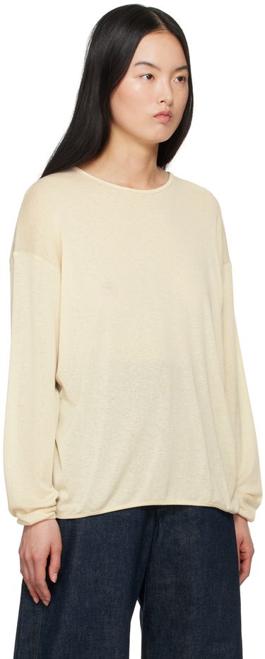Tričko LEMAIRE Long Sleeve T-Shirt Béžová | TO1220 LK1015, 3