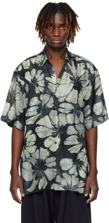 Košeľa Dries Van Noten Dries Van Noten Silk Floral Short Sleeve Shirt Zelené | 251-020700-1202, 0