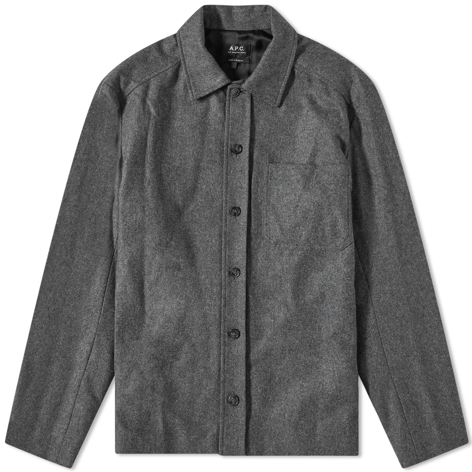 Košeľa A.P.C. Jasper Wool Overshirt Šedá | WOAPN-H02871-PLC, 0