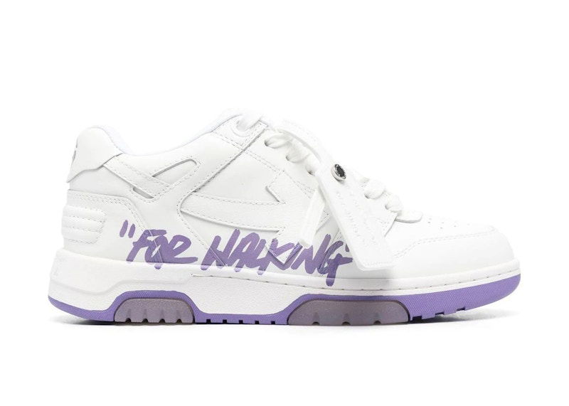 Tenisky a topánky Off-White Out Of Office OOO "For Walking" Low Tops White Lilac W Biela | OWIA259S23LEA0030136, 0