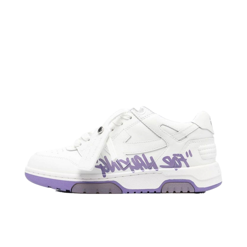 Tenisky a topánky Off-White Out Of Office OOO "For Walking" Low Tops White Lilac W Biela | OWIA259S23LEA0030136
