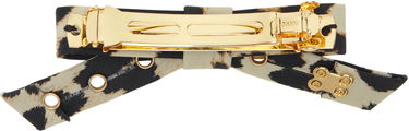 Spona GANNI GANNI Leopard Eyelet Bow Barrette Rôznofarebný | A6656, 1