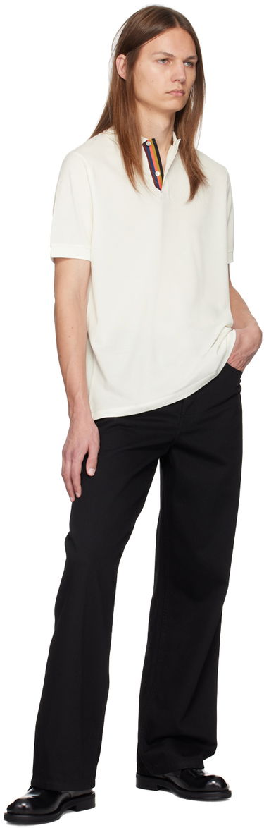 Polo tričko Paul Smith Paul Smith Artist Stripe Placket Polo Biela | M1R-698PP-L00086-01, 3