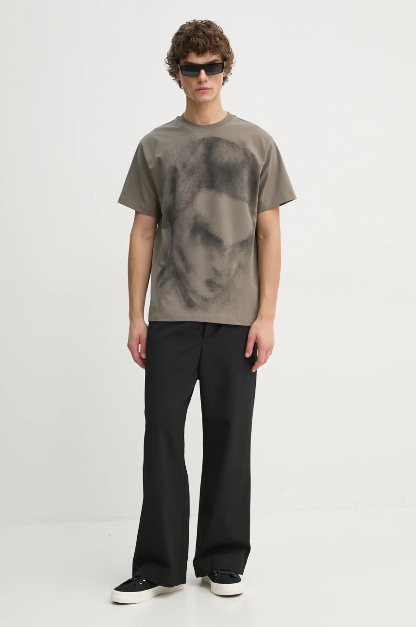 Tričko HELIOT EMIL Abstract Print T-Shirt Zelené | AW24.M.09.128.DG23, 1