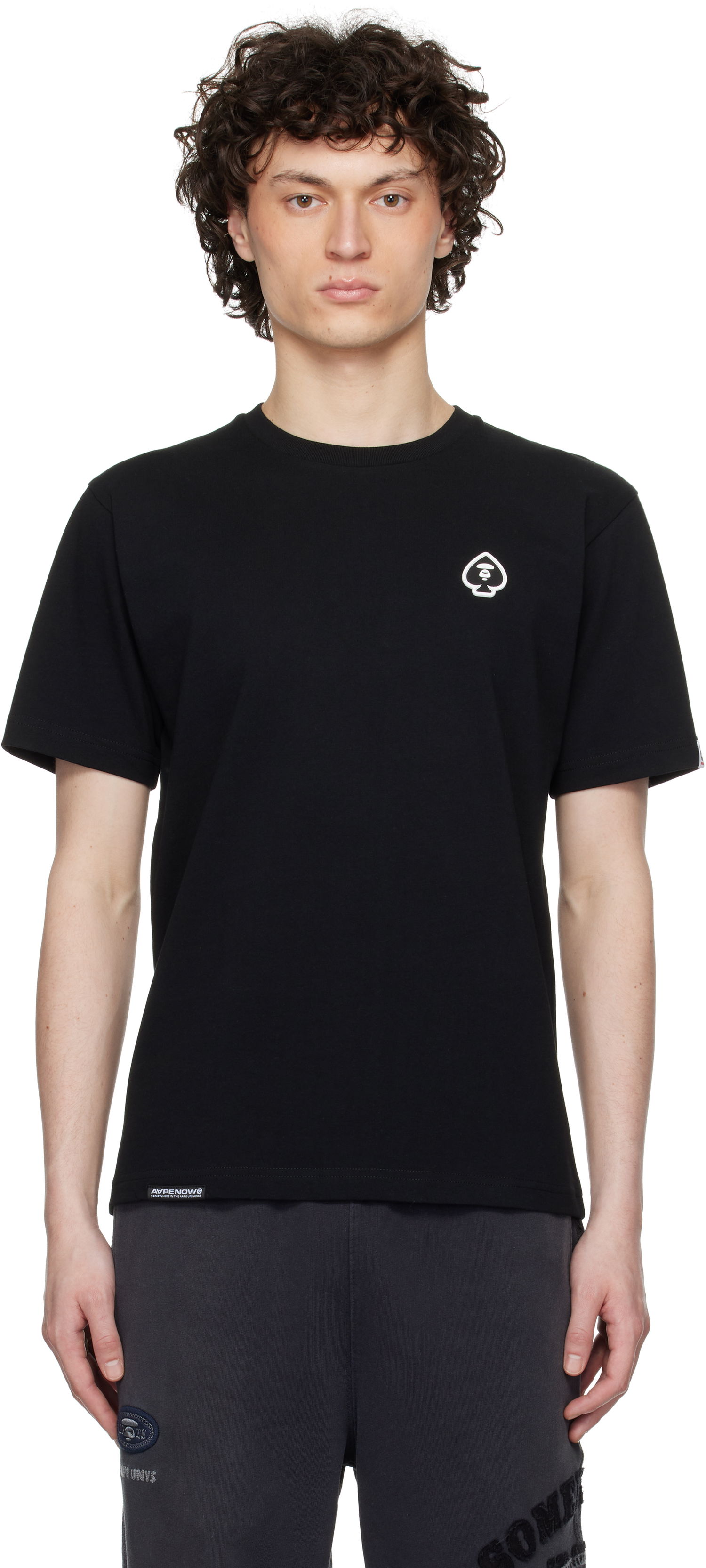 Tričko AAPE by A Bathing Ape AAPE by A Bathing Ape Spades 'AAPE Now' T-Shirt Čierna | AAPTEM1599XXNBKX, 0