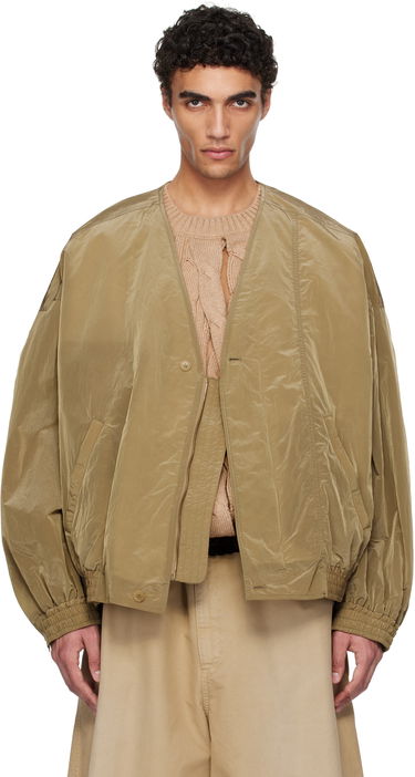 Bomber bunda HED MAYNER Hed Mayner Crinkled Taffeta Bomber Jacket Hnedá | HMMA10028A-HA156, 0