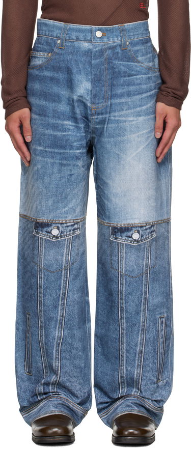 Džínsy Andersson Bell Andersson Bell Printed Jeans Modrá | apa842u, 0