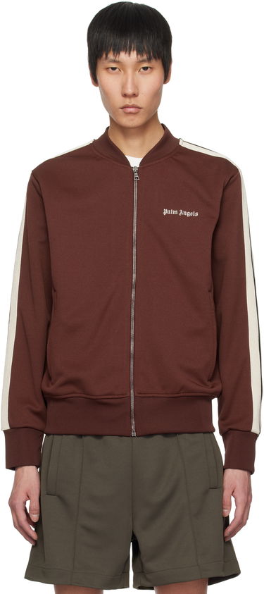 Bomber bunda Palm Angels Palm Angels Classic Logo Track Jacket Hnedá | PMBD061S25FAB0012803, 0