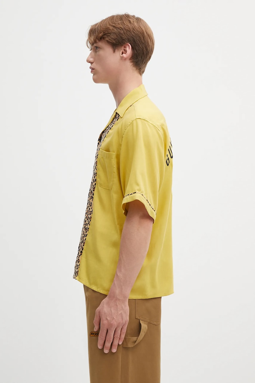 Košeľa WACKO MARIA Wacko Maria Switching Relaxed Fit Shirt Žltá | 25SS.WMS.OC16, 1