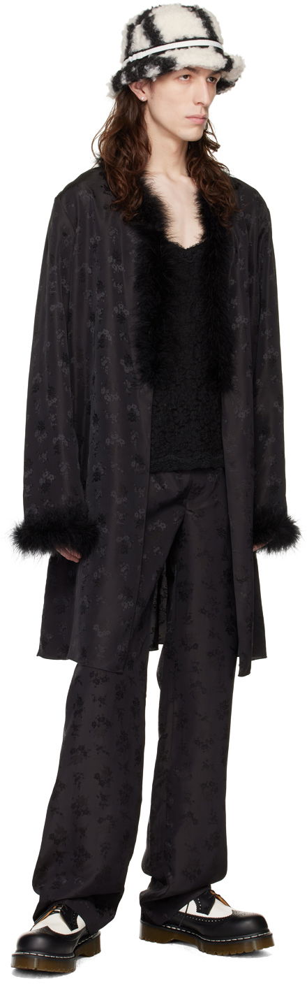 Anna Sui Floral Jacquard Trousers