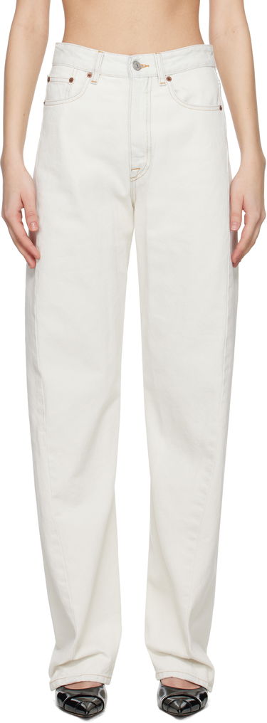 Džínsy Maison Margiela MM6 Maison Margiela Contrast Stitch Jeans Biela | S62LB0184 M30018, 0