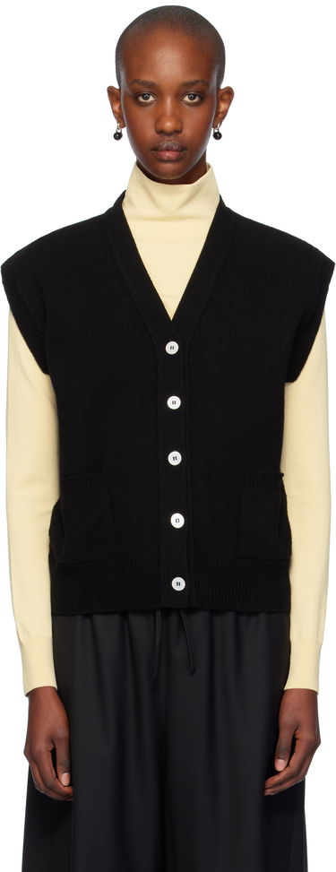 Vesta &Daughter Wexford Buttoned Knit Vest Čierna | HKN03892, 0