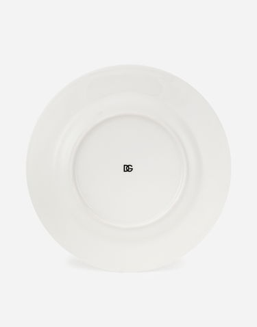 Home decor Dolce & Gabbana Logo Print Charger Plate Biela | TC0148TCALHU0082, 2