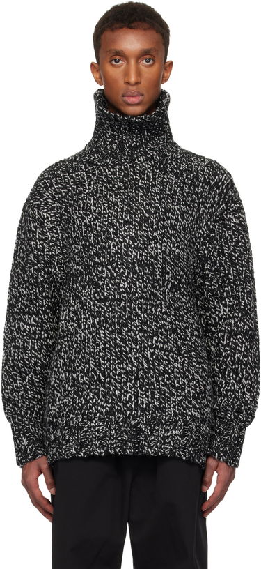 Sveter We11done We11done Chunky Knit Turtleneck Sweater Čierna | WD-KT3-24-651-U-B2, 0