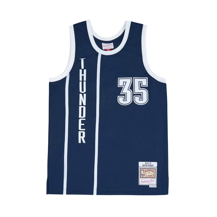 Dres Mitchell & Ness NBA Oklahoma City Thunder Kevin Durant Alternate Jersey Navy | SMJY4175-OCT15KDUASBL, 0
