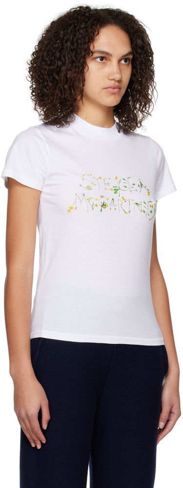 Tričko Stella McCartney Stella McCartney Dandelion Graphic T-Shirt Biela | 6J00723SPX10, 1
