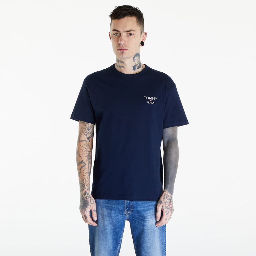 Tričko Tommy Hilfiger Reg Corp Tee Ext Blue Modrá | DM0DM18872 C1G