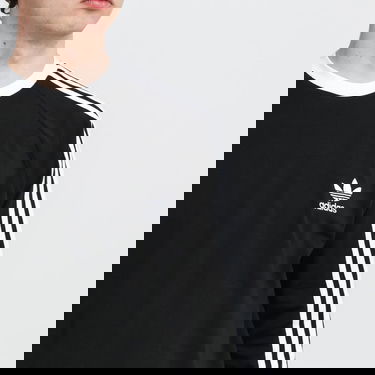 Tričko adidas Originals 3-Stripes LS Čierna | GN3478, 2