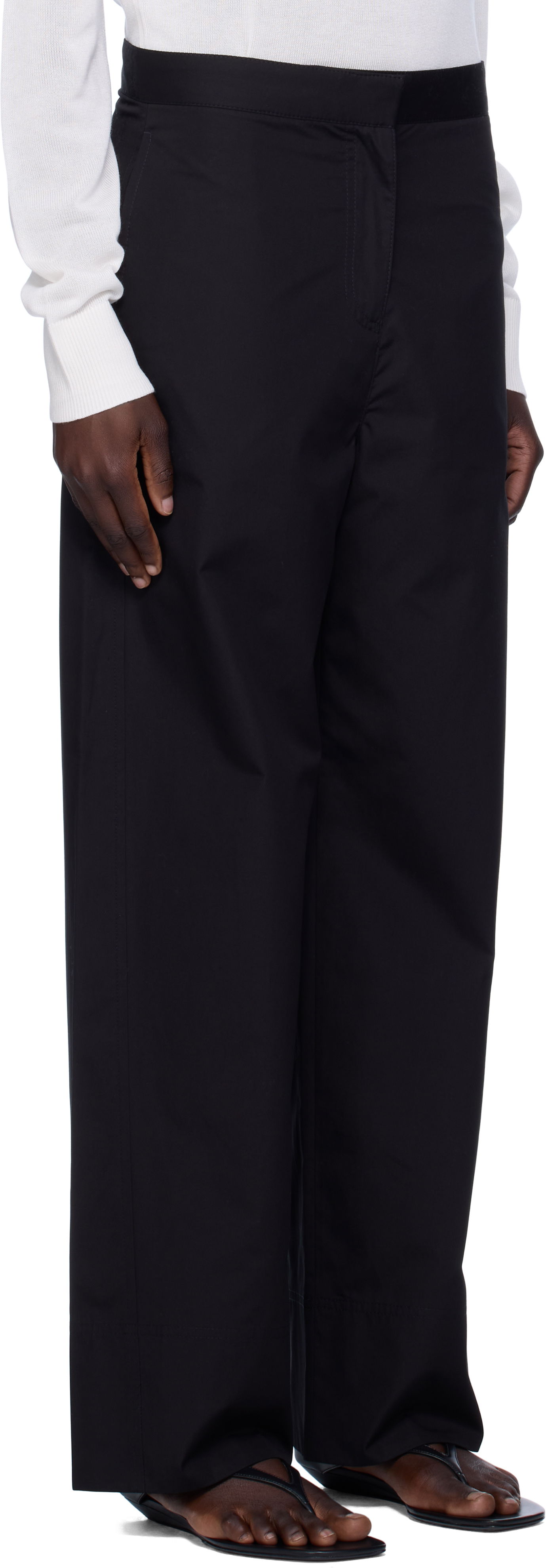 Nohavice TOTEME TOTEME Twisted Seam Trousers Čierna | 253-WRB0295-FB0226, 1
