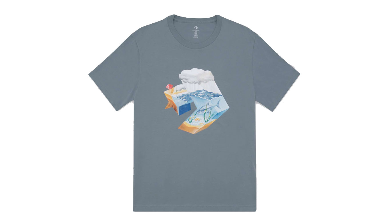 Tričko Converse Star Chevron Ocean Tee Modrá | 10024746-A03, 0