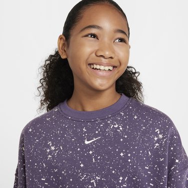 Mikina Nike Sportswear Club Fleece Crewneck Sweatshirt Fialová | HF4393-573, 2
