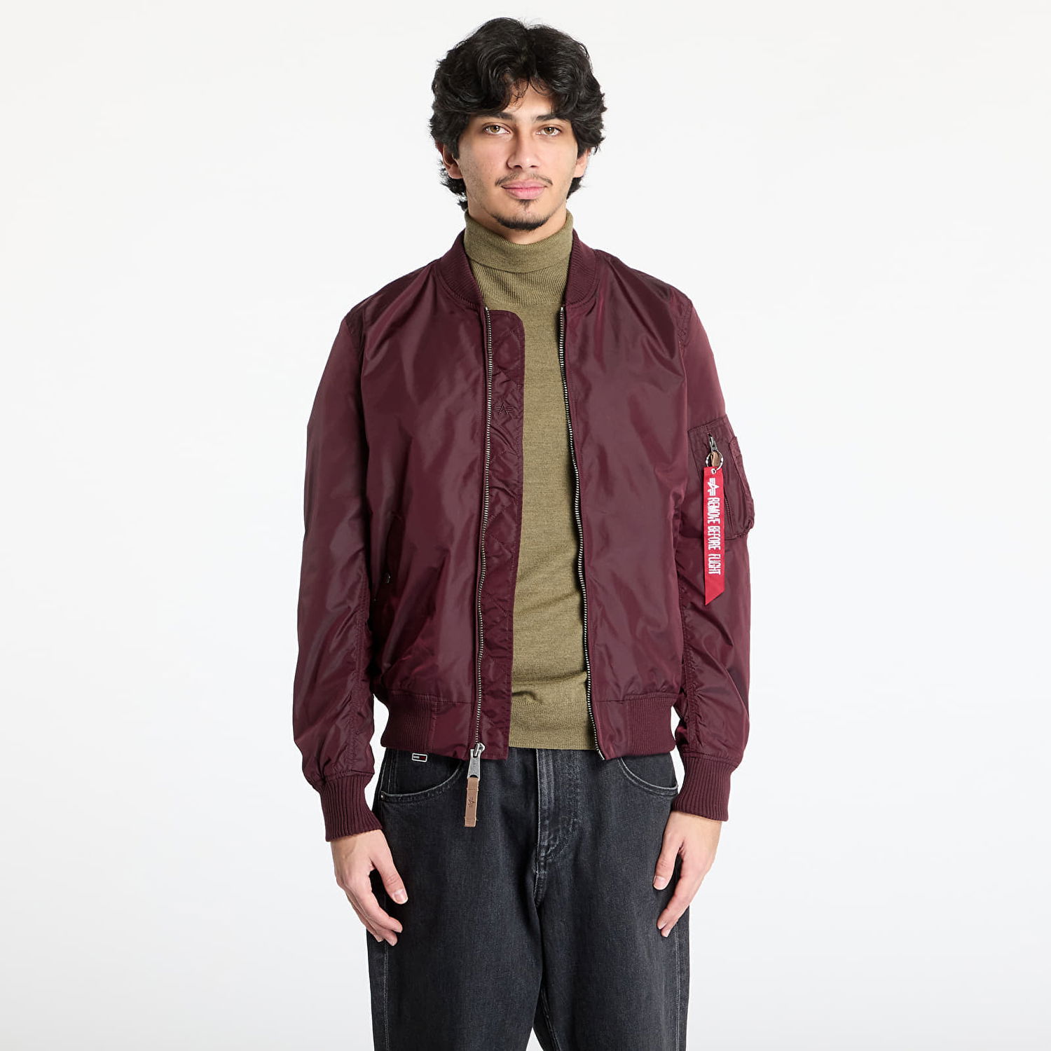 Bunda Alpha Industries Inc. MA-1 TT Two Tone Dark Maroon Vínová | 191103-419, 0