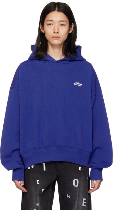 Mikina We11done Embroidered Hoodie Modrá | WD-TH3-22-714-U-BL, 0