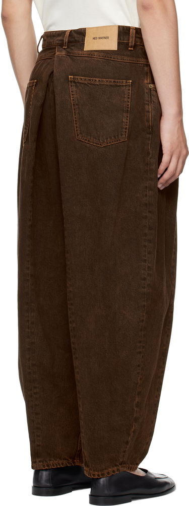 Nohavice HED MAYNER Hed Mayner Pleated Denim Trousers Hnedá | HMMB67030A-HB252, 2
