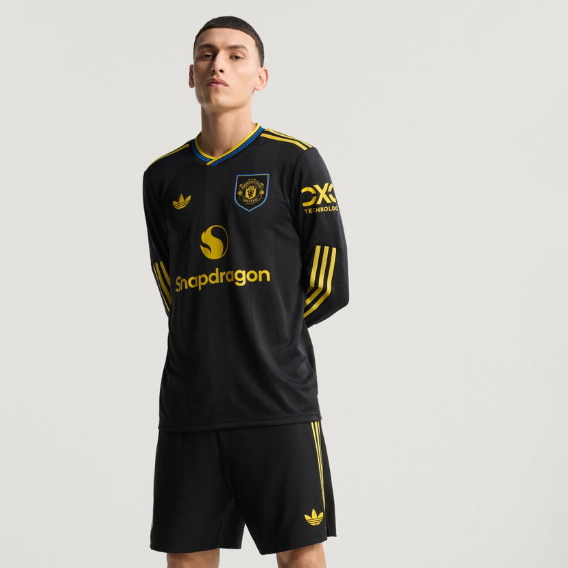 Dres adidas Performance Manchester United 25/26 Third Authentic Long Sleeve Jersey Čierna | JP3040