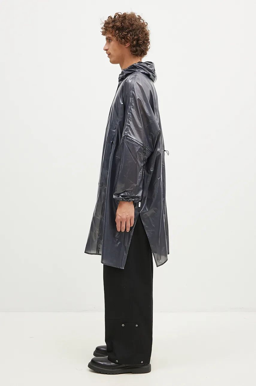 Vetrovka Rains Long Ultralight Anorak 18810 Čierna | 18810.BLACK, 1
