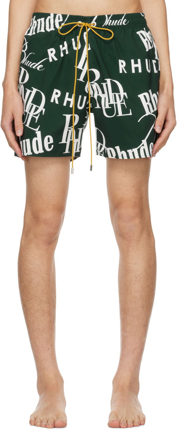 Šortky Rhude Mash-Up Swim Shorts Zelené | RHPS24SH25828344