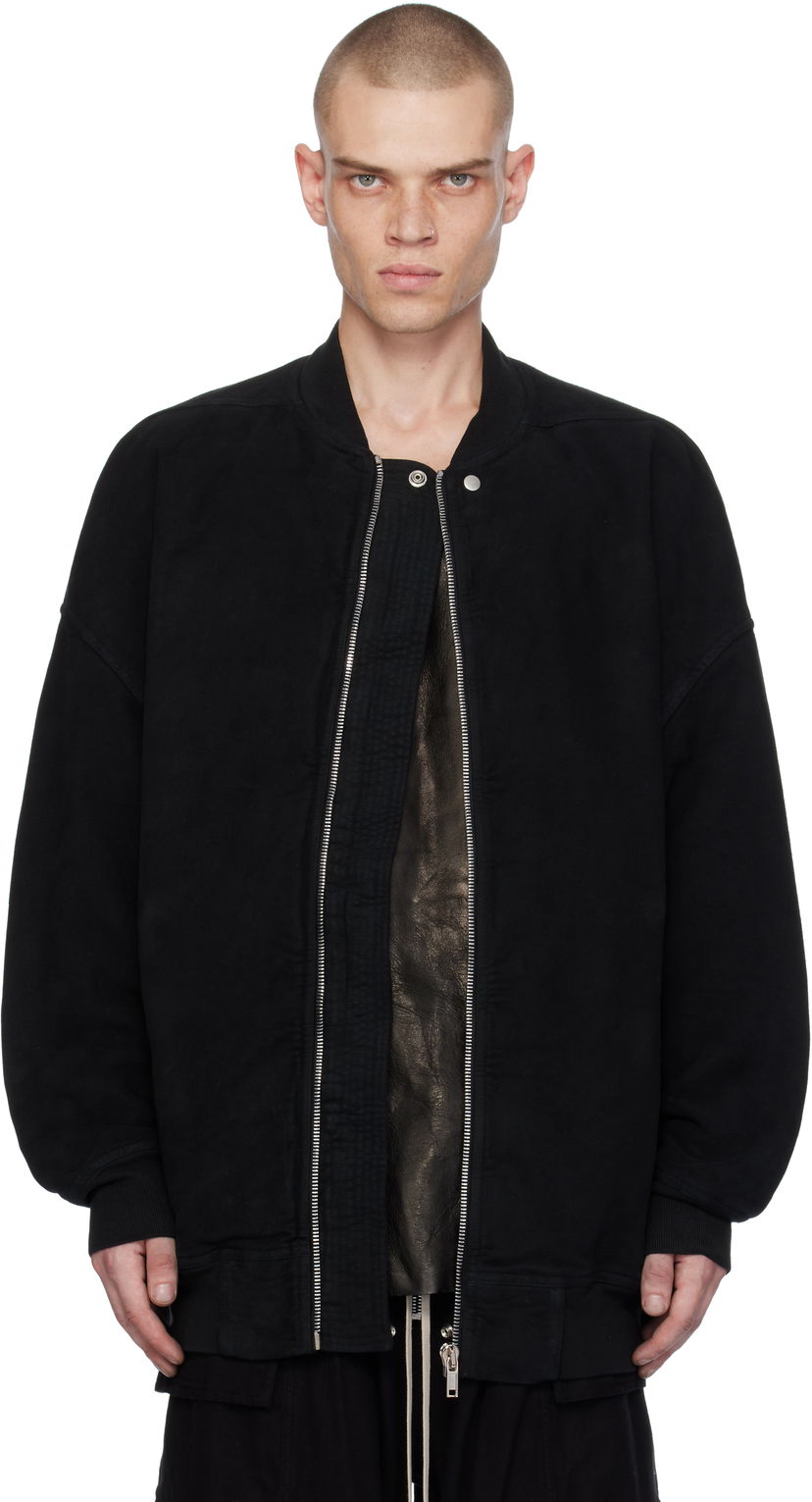 Bomber bunda Rick Owens Bomber Jacket Jumbo Flight Čierna | DU02D2776 MO