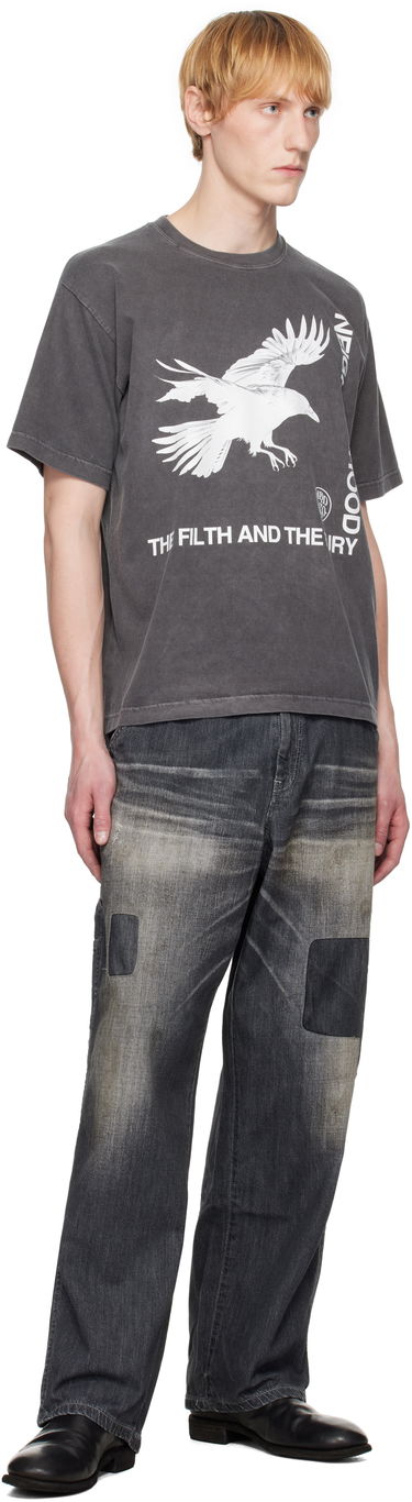 Džínsy Neighborhood Neighborhood Savage LW Painter Denim Jeans Šedá | 251SPNH-PTM03, 3