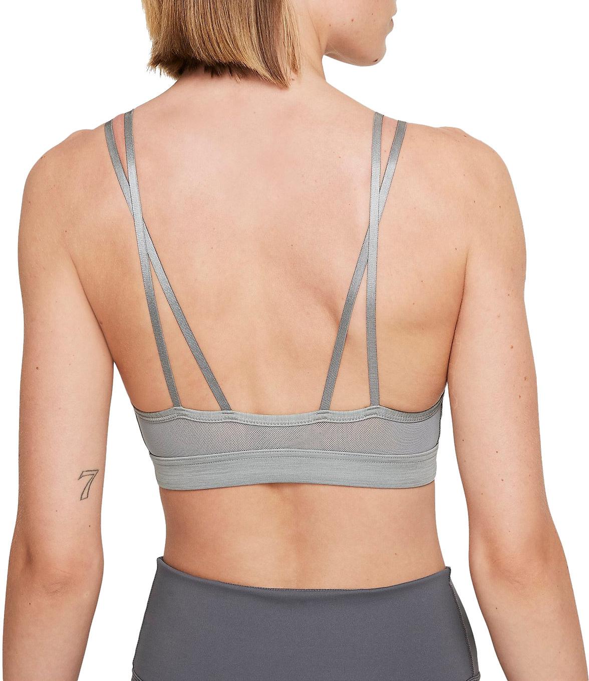 Podprsenka Nike Nike Yoga Dri-FIT Indy Light-Support Padded Strappy Sports Bra Šedá | dd1066-073, 1