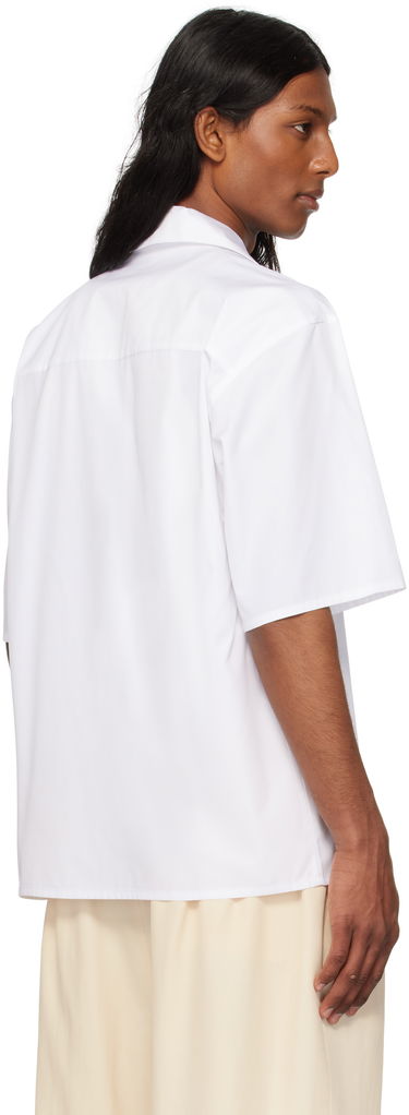 Košeľa Marni Marni Dante Patch Poplin Bowling Shirt Biela | CUMU0213X2 USCX66, 2