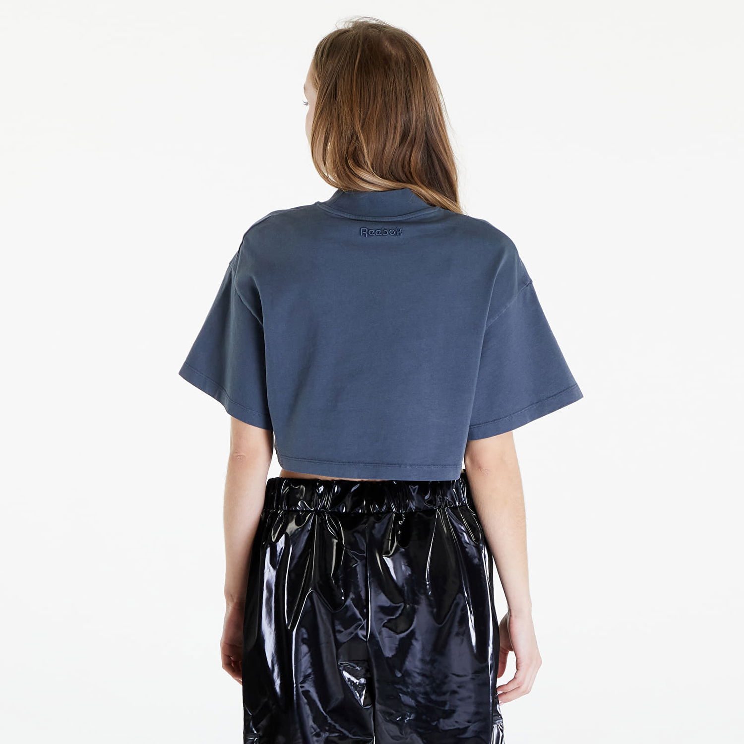 Crop Top Reebok Washed Cropped Tee Washed Stone Blue Modrá | RWAA001C99JER0024200, 1
