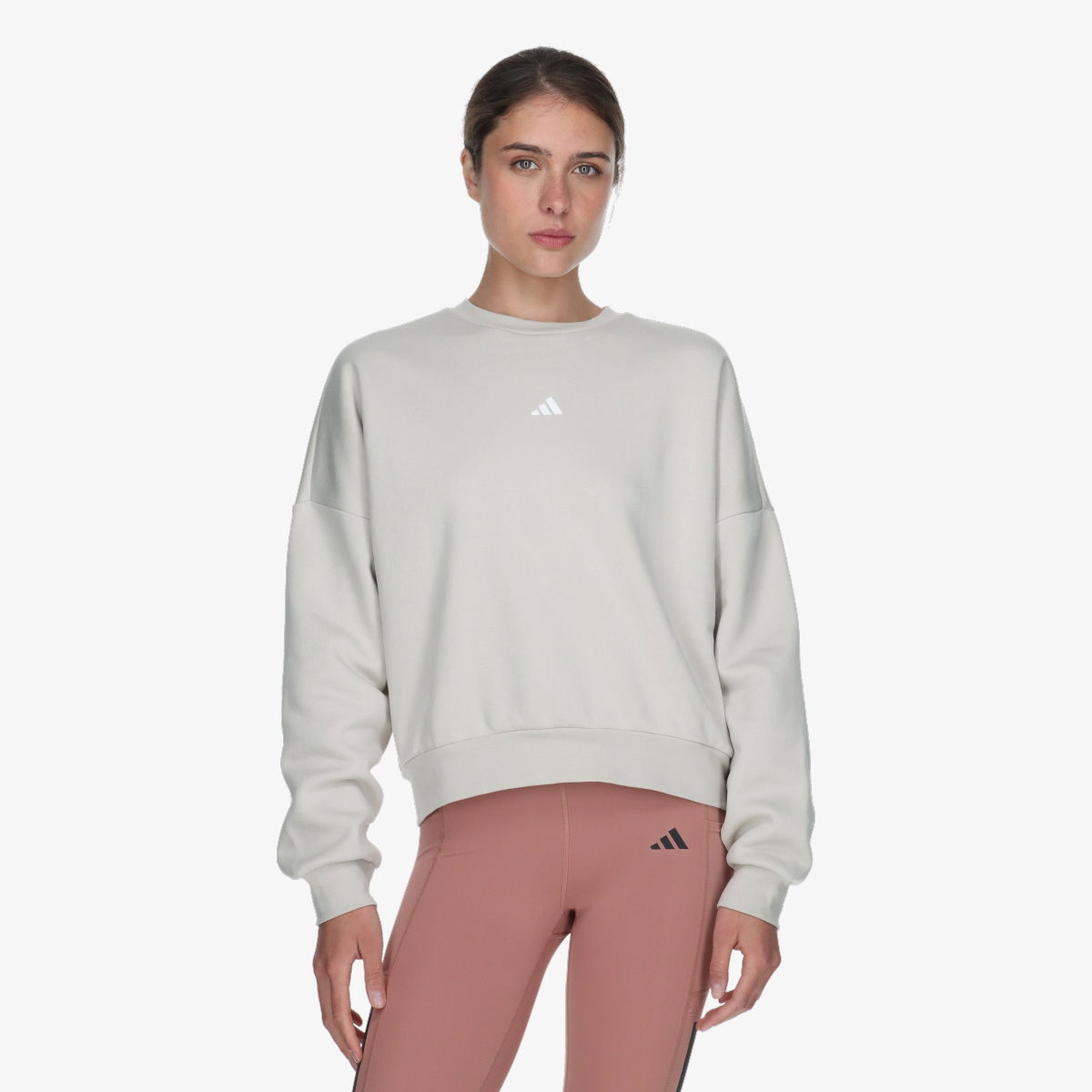 Mikina adidas Originals Studio Lounge Fleece Sweatshirt Béžová | JI6069, 1