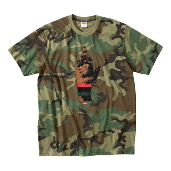 Tričko Supreme Dead Prez RBG Camo T-Shirt Zelené | SUP-FW19-10772