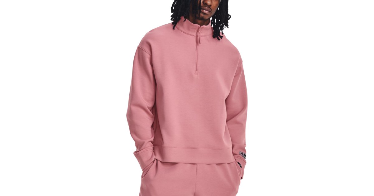 Mikina Under Armour Summit Knit 1/2 Zip Sweatshirt Ružová | 1377174-697, 1