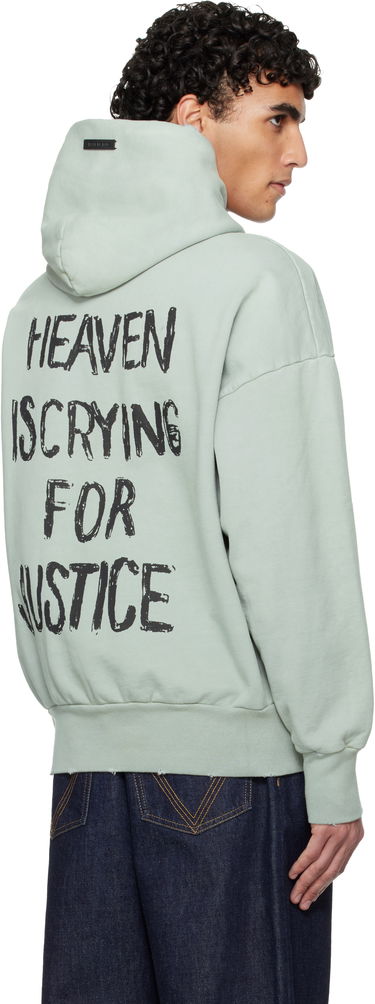 Mikina Fear of God Distressed 'Heaven' Hooded Sweatshirt Zelené | FG25FW12-12115BHF-974, 2