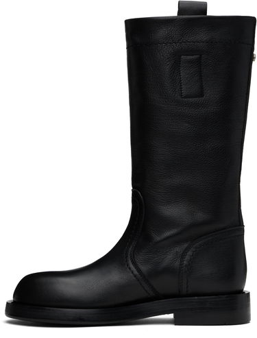Oblečenie Ann Demeulemeester Ann Demeulemeester Bente Leather Boots Čierna | 2510-W-C32-LT157-099, 2