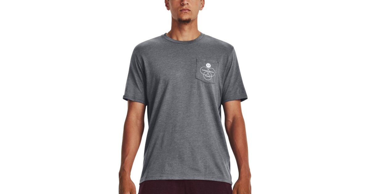 Tričko Under Armour Gris Left Chest Logo Tee Šedá | 1379546-012, 1
