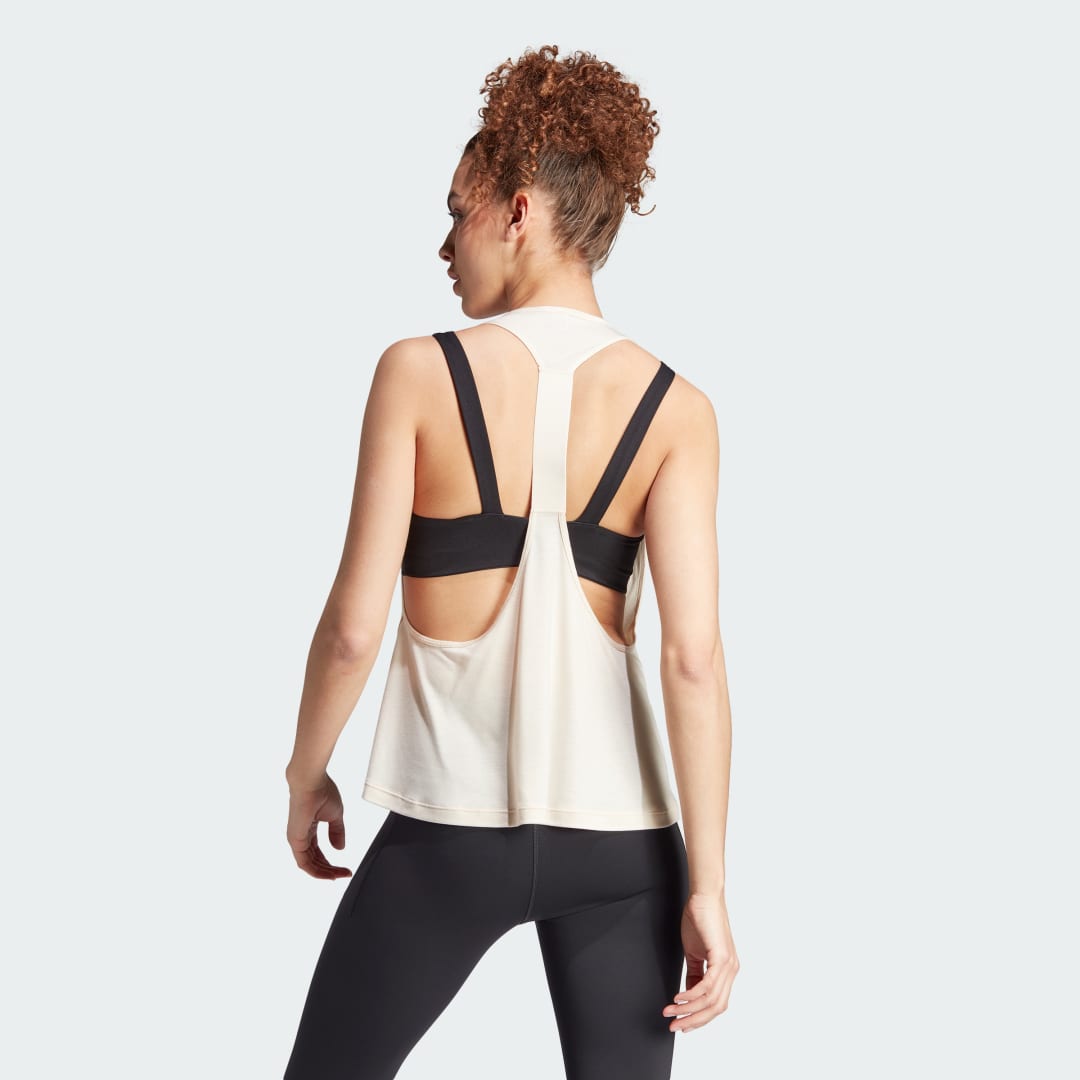 Tielko adidas Performance Training Tank Top Béžová | IM2698, 1