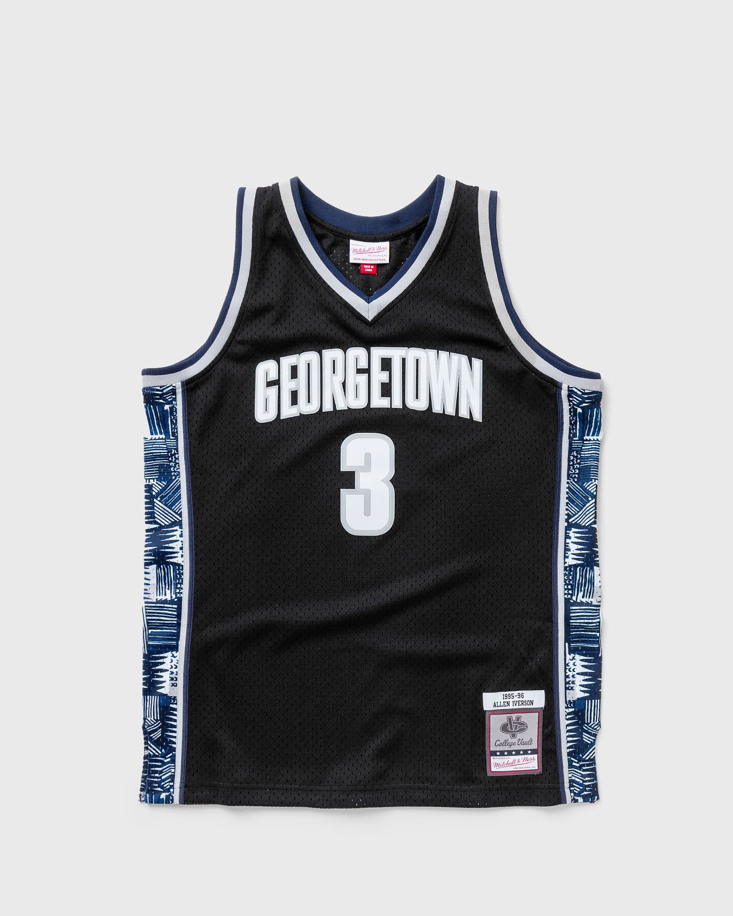 Dres Mitchell & Ness Mitchell & Ness Georgetown Hoyas 1995 Allen Iverson #3 Swingman Jersey Čierna | SMJY4212-GTW95AIVBLCK, 0