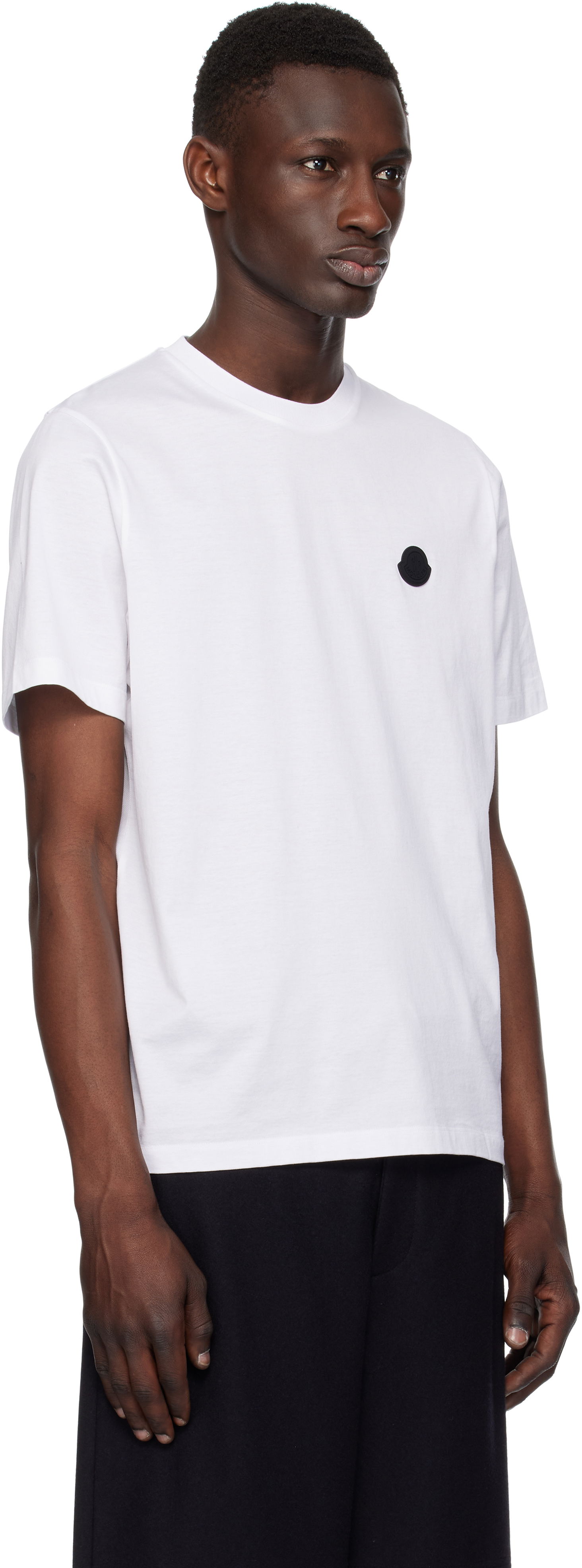 Tričko Moncler Moncler Cotton T-Shirt with Logo Biela | K10918C000738390Y, 1