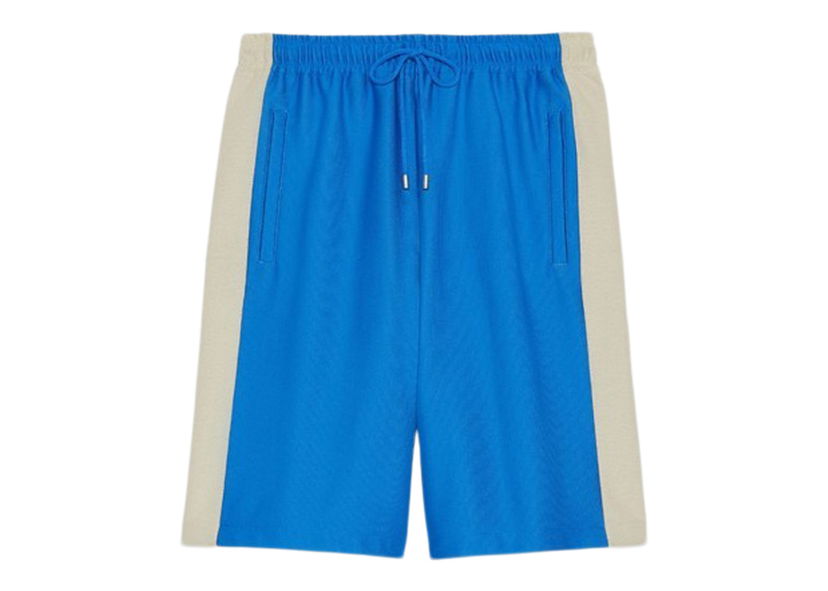 Šortky Gucci The North Face x Nylon Shorts Blue Modrá | 676596 XJDWQ 4759