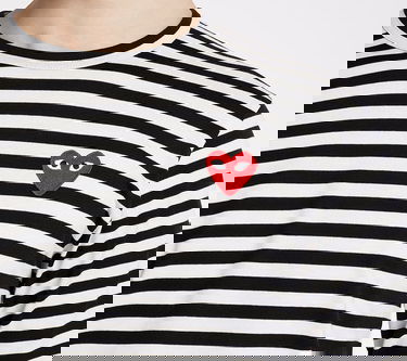Tričko Comme des Garçons PLAY Long Sleeve Tee Čierna | AZT164 black white, 2