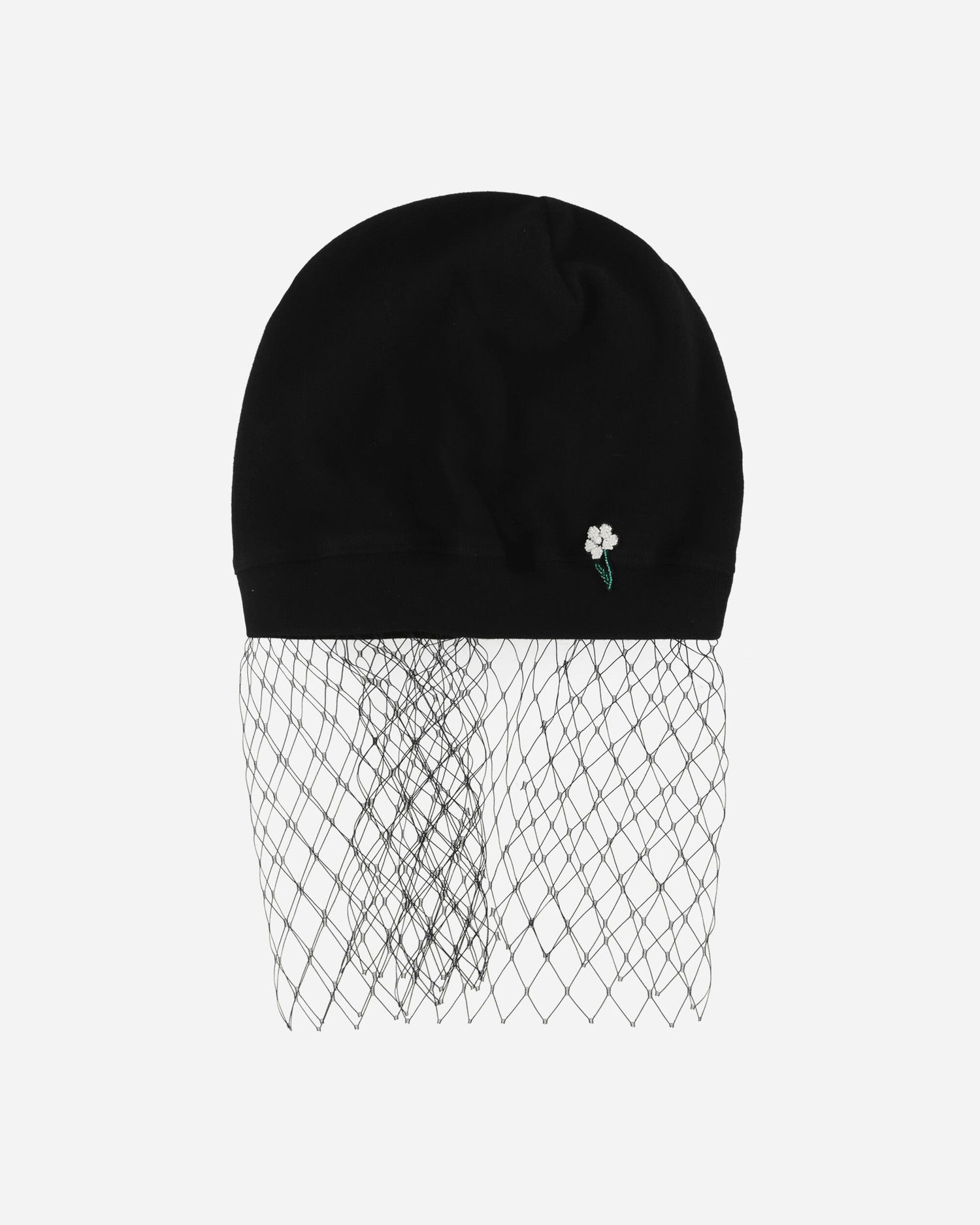 Baretka UNDERCOVER Cotton Beanie with Mesh Veil Čierna | UC1E4H03-1 001, 0