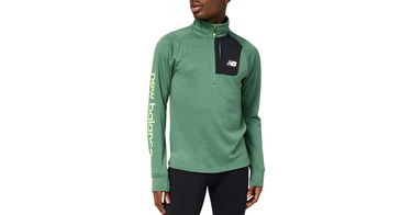 Sveter New Balance Impact Run Quarter-Zip Top Zelené | mt23273-jd, 1