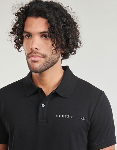 Polo tričko GUESS NOLAN SS POLO Čierna | M4RP6-KBL51-JBLK, 4
